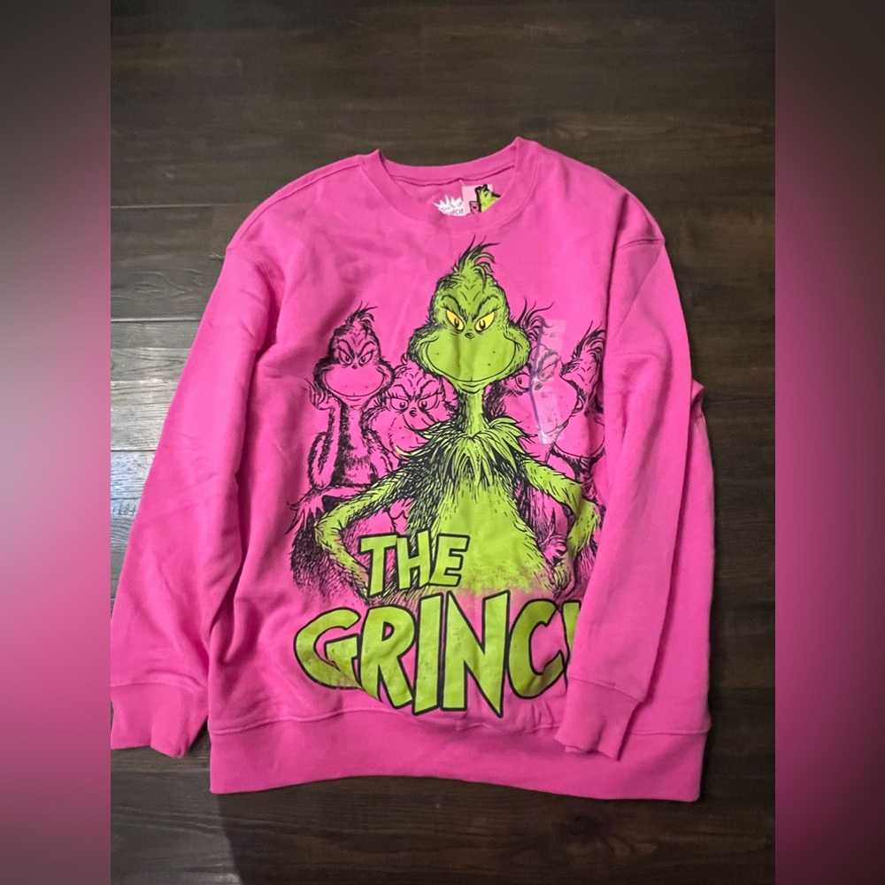 The Grinch Hot pink sweatshirt size 1X